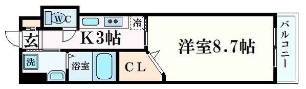 グラビスコート西十日市の物件間取画像